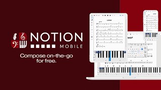 Notion® Mobile FREE onthego music creation and notation application [upl. by Farnsworth224]