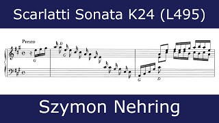 Domenico Scarlatti  Sonata in A major K24 Szymon Nehring [upl. by Karola823]