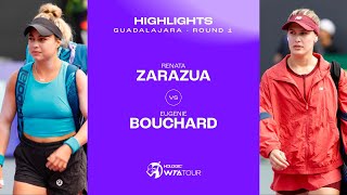 Renata Zarazua vs Eugenie Bouchard  2023 Guadalajara Round 1  WTA Match Highlights [upl. by Kerek]