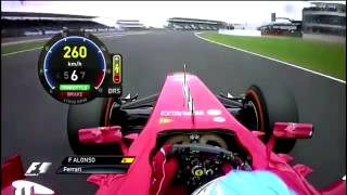 Fernando Alonso Onboard Lap Silverstone 2013 [upl. by Bull]