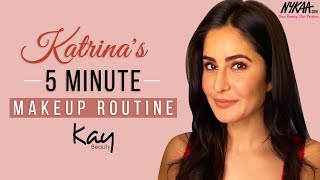 GRWM Katrina Kaifs 5 Minute Makeup Routine  Quick Everyday Makeup  Kay Beauty  Nykaa [upl. by Daley463]