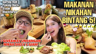 MUKBANG MAKANAN NIKAHAN SHELY amp GIAN GIVEAWAY UNDANGAN NIKAH [upl. by Avert]