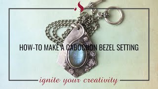 Howto Make a Cabochon Bezel Setting [upl. by Ainigriv]