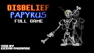 Disbelief Papyrus FULL GAME Fangame [upl. by Eolc]