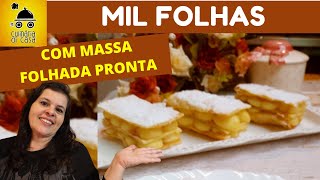 MIL FOLHAS SUPER FÁCIL COM CREME DE CONFEITEIRO PERFEITO [upl. by Aitekram]