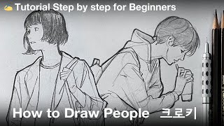 How to Draw a Body Clothed for Beginners Tutorial [upl. by Wolcott]