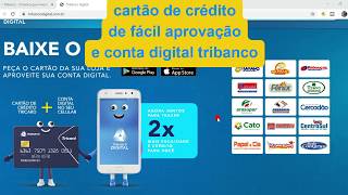 Tribanco conta digital e Tricard cartão de crédito [upl. by Eseilenna]