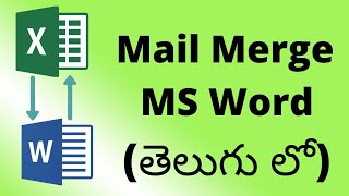 Mail Merge in MS Word Telugu  How to Create Mail Merge in MS Word Step by Step [upl. by Cchaddie323]