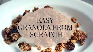 Easy homemade granola from scratch [upl. by Antsirhc]