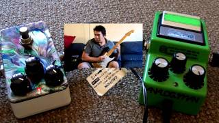 Ibanez TS9 Silver Mod vs Landgraff Dynamic Overdrive Pedal [upl. by Eedia]