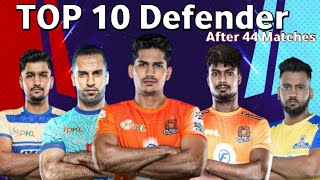 Pro Kabaddi Season 11 Top 10 Defender After 44 Matches  PKL 11 Top 10 Defender [upl. by Valentina193]