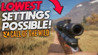 I Used The Lowest Graphics Settings Possible  theHunter Call Of The Wild [upl. by Azarria]