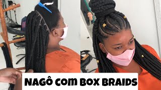 COMO FAZER SOZINHA AS BOX BRAIDS  TRANÇAS AFRICANAS [upl. by Carmon]