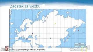 Geografija 8 r OŠ  Geografska širina i dužina [upl. by Putscher611]