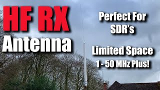 HF RX SWL Antenna For Small Spaces And Apartments RTL SDR [upl. by Marget]