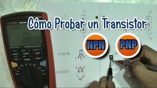 Cómo Probar un Transistor NPN  PNP [upl. by Finegan]