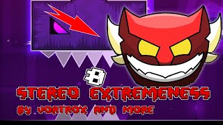 Stereo Extremeness Full 4K level Geometry Dash Showcase [upl. by Marci]