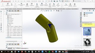 How to design Universal Joint in Solidworks [upl. by Erdnaed39]