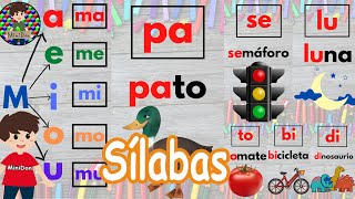 A practicar las sílabas aprende las sílabas con ejemplos sencillos Silabas con M P S L T B D [upl. by Seka357]