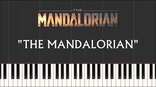 Star Wars The Mandalorian  The Mandalorian  Main Theme Synthesia Piano [upl. by Cleres]