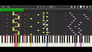 MiniMusicMan  Crazy La Paint  Synthesia HD 60 fps [upl. by Enelad]