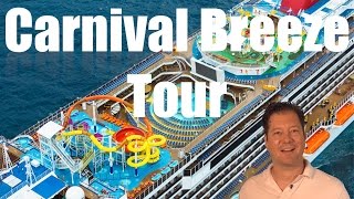 Carnival Breeze Review  Full Walkthrough  Cruise Ship Tour [upl. by Pheni]