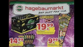 Hagebau Silvester Feuerwerk Prospekt 20192020 [upl. by Anahsed23]