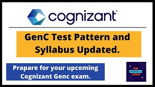 Cognizant Updated Exam Pattern amp Syllabus  How To Prepare  Cognizant GenC Syllabus 2023 Cognizant [upl. by Llehsor]