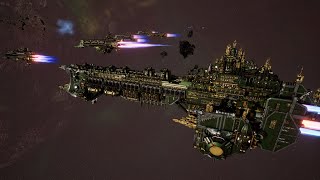 Imperial Navy vs Tyranids  Skalgrim Mod  4K Quality  Battlefleet Gothic Armada 2 [upl. by Haroun]