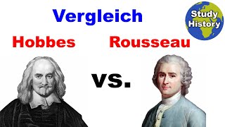 Hobbes und Rousseau im Vergleich I Leviathan vs Gesellschaftsvertrag I Anthropologie [upl. by Violetta580]