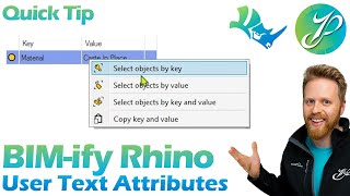 How to Add Custom Properties to your Rhino Model  7fold Quick Tips [upl. by Chally341]