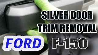 How to remove silver door handle trim  Ford F150 250 350 trucks [upl. by Devondra]