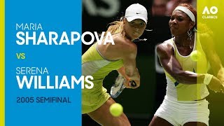 Serena Willams v Maria Sharapova  Australian Open 2005 Semifinal  AO Classics [upl. by Tratner599]