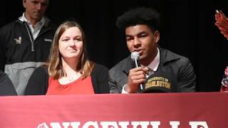 Nicevilles Eli West signs to University of Charleston [upl. by Jacki]