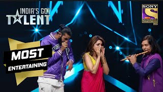 Sugandha Performs With Divyansh And Manuraj  Indias Got Talent Season 9  Shocking Performances [upl. by Nelleyram47]