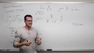 Finding Domain of Composite Functions Precalculus  College Algebra 49 [upl. by Ysnat]