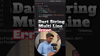 Dart Multiline String Error dart flutter tips tricks coding [upl. by Ciryl754]