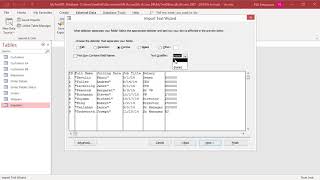 How to Import Data from a Delimited Text File into MS Access Table  Office 365 [upl. by Lenny]