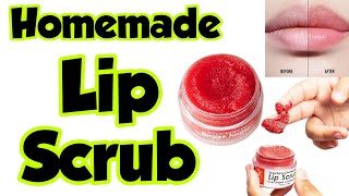 How to make lip scrub at home  DIY homemade lip scrub [upl. by Marler]