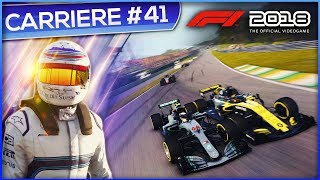 PB DE FREIN ET PENALITES MOTEUR   F1 2018 Carrière 41 [upl. by Tyoh331]