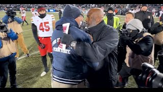 Penn States James Franklin Confronted By Marylands Mike Locksley [upl. by Aljan523]