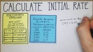 How to Calculate Initial Rate of Reaction Rates [upl. by Cagle]