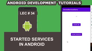 Started Services Example in Android  35  Android Development Tutorial for Beginners [upl. by Korie]