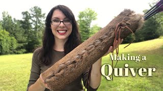 How to Make A Quiver Out of Leather [upl. by Llydnek]