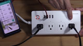 Teckin Smart Power Strip Plug with Alexa Echo and Google Home Assistant [upl. by Akessej]