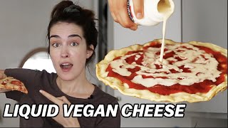 I Tried The Viral Vegan Liquid Mozzarella [upl. by Ayoral200]