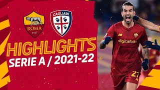 Roma 10 Cagliari  Serie A Highlights 202122 [upl. by Durkin935]