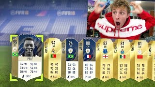 95 PELE amp 94 RONALDO IN THE MOST ICONIC FIFA 18 PACK OPENING [upl. by Nosreip251]