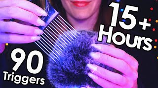 ASMR 90 Best Triggers for Sleep amp Relax 😴 15 Hours  4k No Talking [upl. by Lehacim]