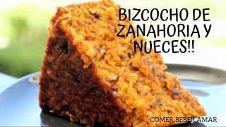 Bizcocho de zanahorias y nueces  Estilo alemán [upl. by Linnie]